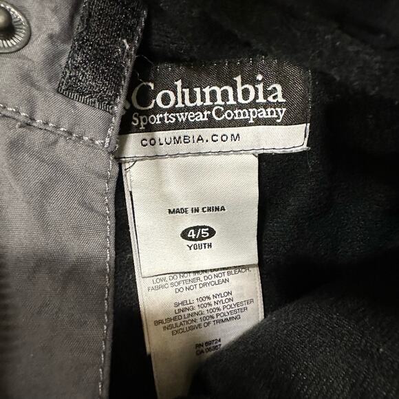 Columbia Kids Gray Snow Pants Size 4/5 Adjustable Waist Waterproof - Picture 2 of 8